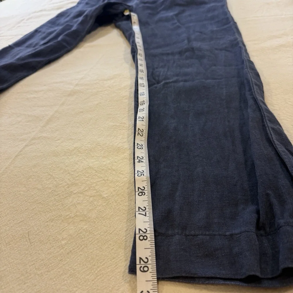 Polo Ralph Lauren Linen Blend Pants Mens 34x30 Slim Fit Blue Lightweight Woven